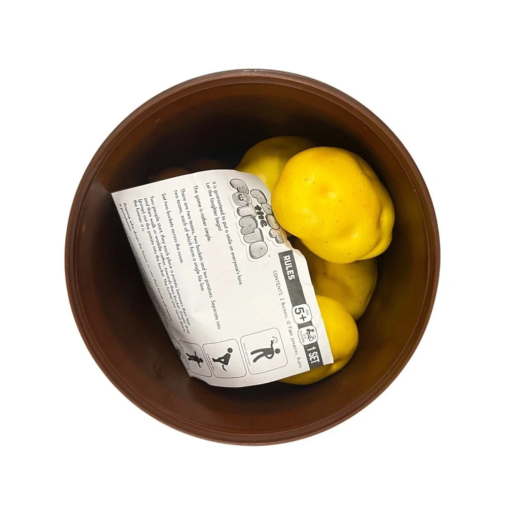 Poop the Potato Game Bucket Full Potato Family Fun Party Game